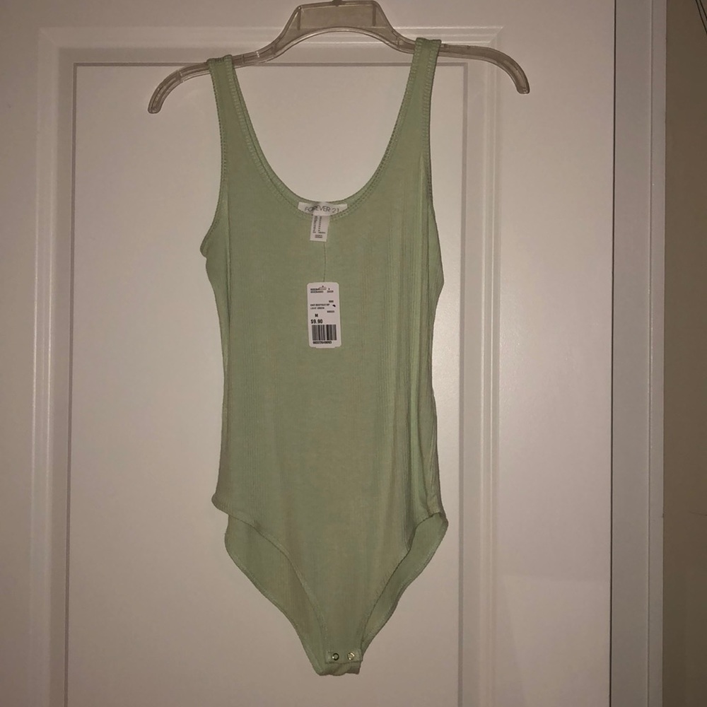Green Forever 21 Bodysuit